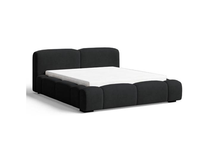 Graingold Polsterbett Aubi 160x200 Schwarz, 160x200 cm, Schlafzimmer, Betten, Polsterbetten