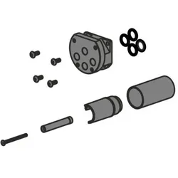 Herzbach Logic Plus Unterputz-Verlängerung 23.081700.1.12 für Push-Thermostate, 30mm, nicht kürzbar, schwarz matt