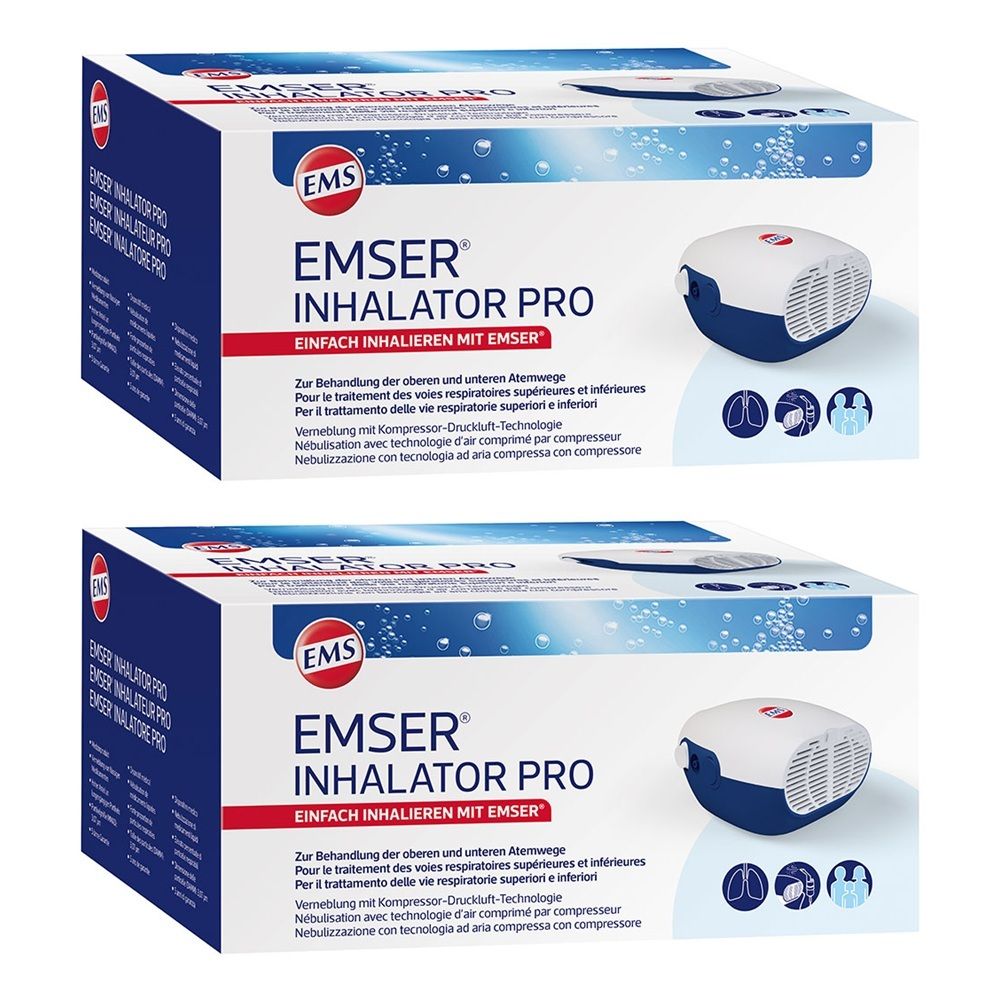 Emser Inhalator Pro Druckluftvernebler 2x 2x1 St