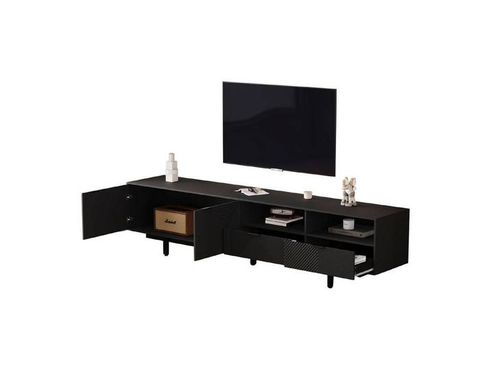 Odikalo TV-Schrank TV Möbel Stauraum 200*40*51cm maximale Kapazität 90 Zoll TV