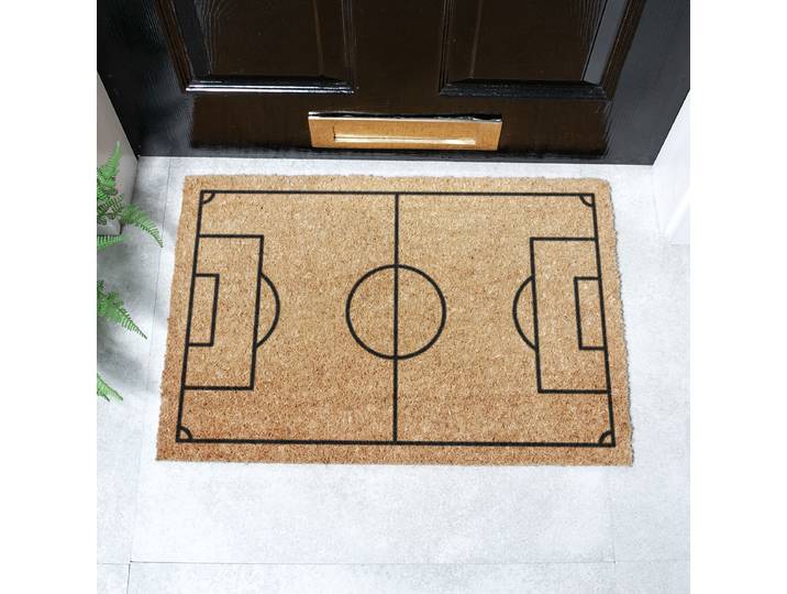 Fußmatte 6040-FOOTBALLPITCH 40 x 1 x 60cm Braun