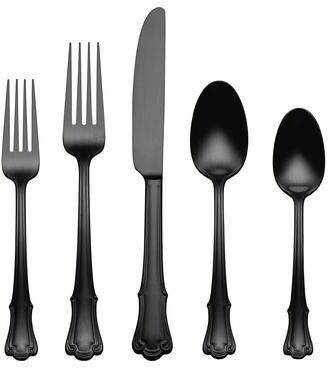 Oneida James Street Satin Black 20 Piece Flatware Set
