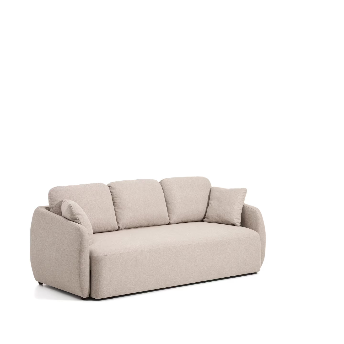 Kave Home Laira 3-zits Slaapbank in Beige Chenille met Afneembare Hoezen