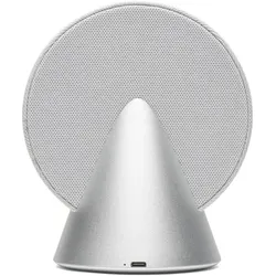 Lexon Bluetooth speaker Conic Aluminium silver (12 h), Bluetooth Lautsprecher, Silber