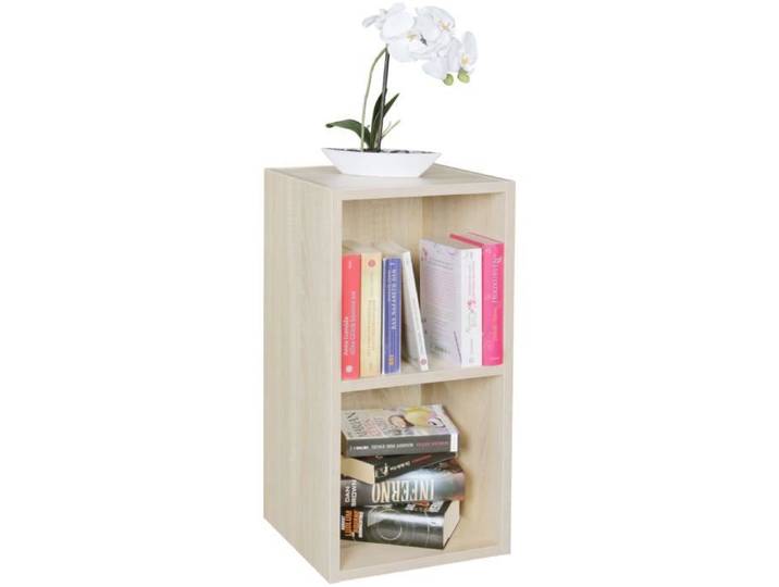 FineBuy Étagère 30x30x60 cm Bibliothèque Étroite avec 2 Compartiments