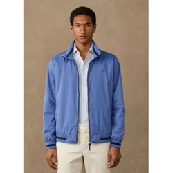 Hackett London für Herren. HM4000193 Blouson Jacke blau (L), Lässig, Polyester
