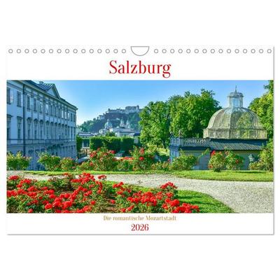 Salzburg - Die romantische Mozartstadt (Wandkalender 2026 DIN A4 quer), CALVENDO Monatskalender