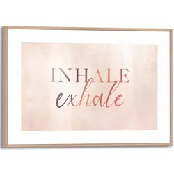 Bild INHALE EXHALE (BHT 30x20x1,60 cm) - bunt - BHT 30x20x1,60 cm