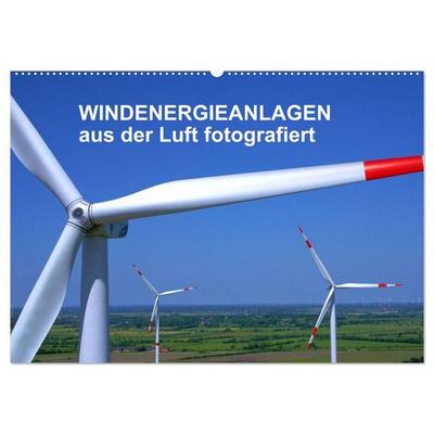 Windkraftanlagen aus der Luft fotografiert (Wandkalender 2027 DIN A2 quer), CALVENDO Monatskalender