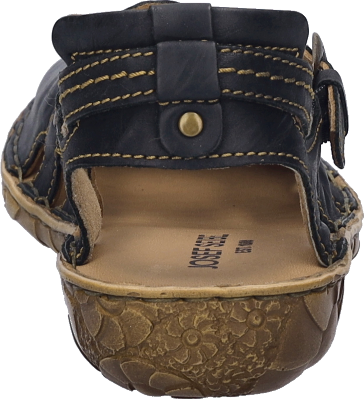 Sandale JOSEF SEIBEL "Rosalie 13", Damen, Gr. 36, schwarz, Leder, Schuhe Sandale, Sommerschuh, Sandalette, Riemchensandale, im Used-Look schwarz 36