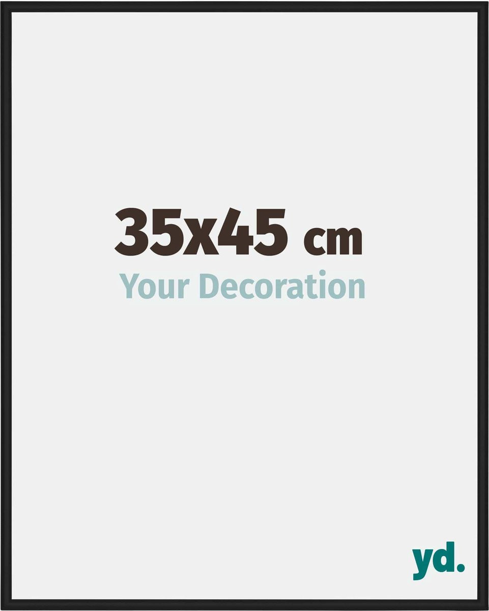 Your Decoration Fotolijst Miami Aluminium Zwart Hoogglans 35x45 cm