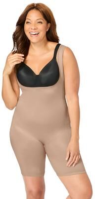 Plus Size Women's Power Shaper Firm Control Wear-Your-Own-Bra Body Shaper by Secret Solutions in Nude (Size 5X)