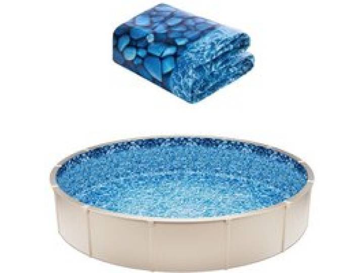 VEVOR Runde Poolfolie, φ1006x120 cm, Innenfolie, Ersatzfolie, Innenhülle, Schwimmbadfolie, Vinylfolie im Unibead-Stil mit Standardstärke, verschleißfest, für Aufstellpools mit 132 cm Wandhöhe