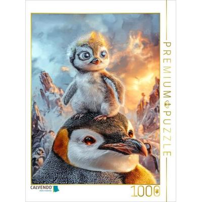 CALVENDO Puzzle Drollige Pinguine | 1000 Teile Lege-Größe 64x48cm Foto-Puzzle für glückliche Stunden