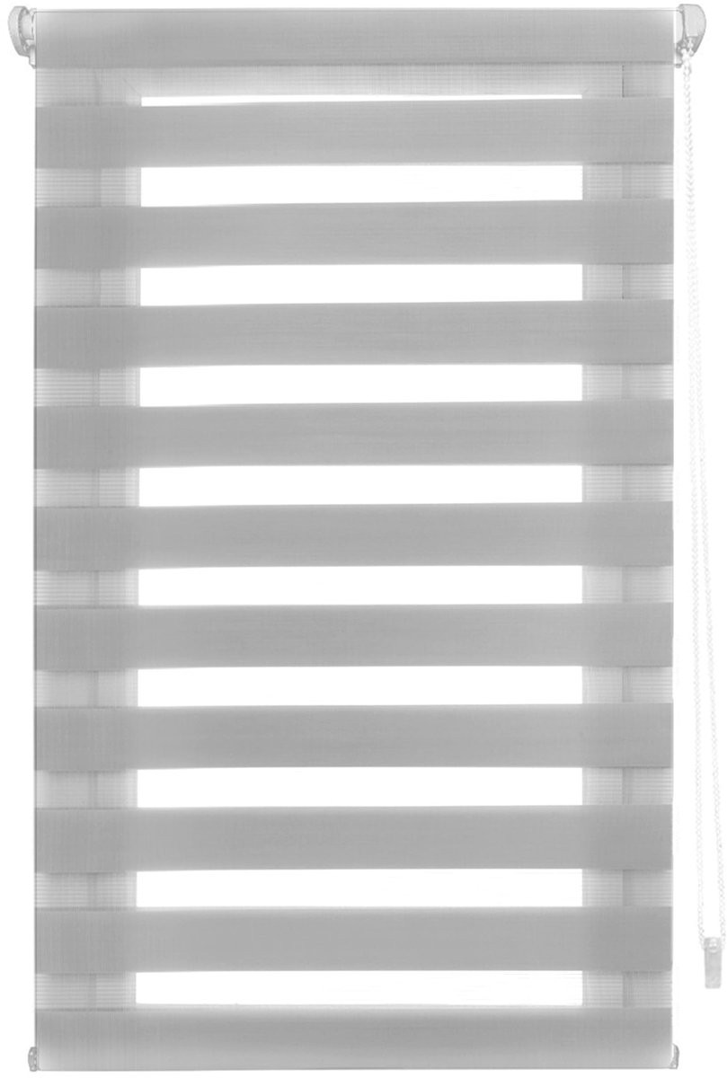 Omgoods EasyFix Day and Night Rolgordijn - Grijs - 107 x 180 cm