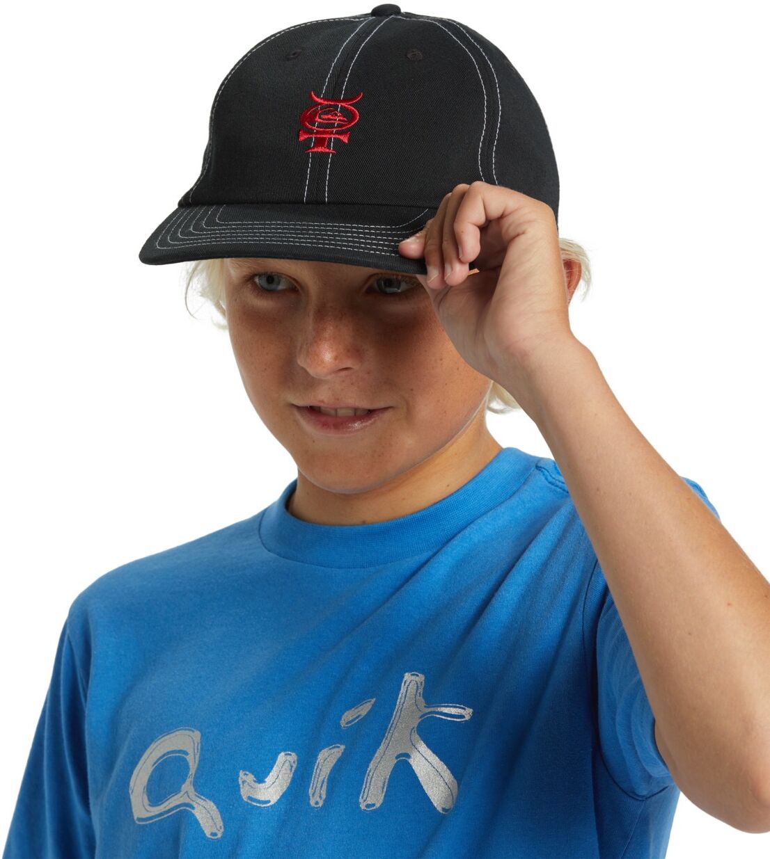 Snapback Cap QUIKSILVER "Mercury", Jungen, schwarz (schwarz, schwarz), Caps