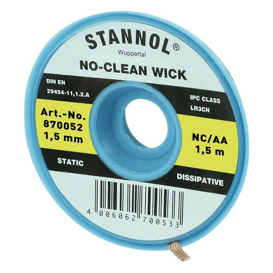 Stannol Entlötlitze NC-AA Entlötlitze 1.5 mm x 1.5m halogenfrei (870052)