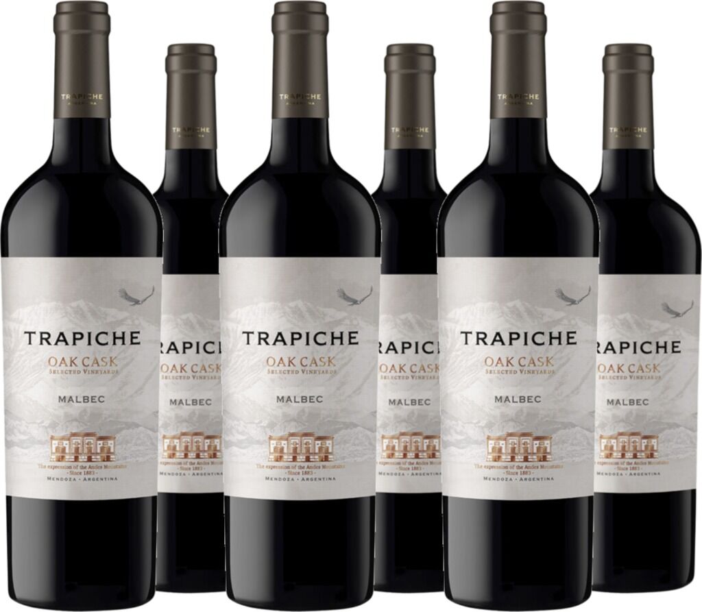 6er Vorteilspaket Trapiche Oak Cask Malbec 2024 Bodegas Trapiche