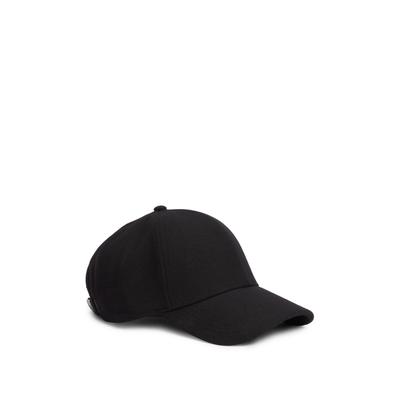 Baseball Cap TOMMY HILFIGER "TH 6 PANEL MELTON CAP", Herren, schwarz, Wollmischung, Caps, aus Woll-Mix