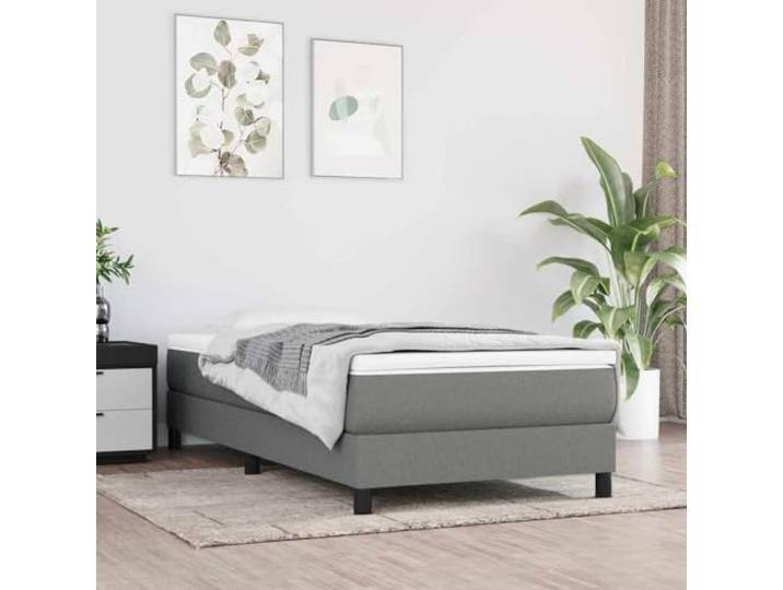 KTHLBRH Taschenfederkernmatratze Mittel Dunkelgrau 80x200x20 cm Stoff Atmungsaktiver Stoff, Taschenfedern, mittelharte Stützkraft, für Rücken- und Bauchschläfer