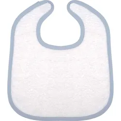 Kariban Kinder Baby Frottier Lätzchen Baby-Lätzchen K833 white/sky blue one size