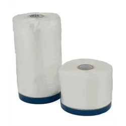 Gewebeklebeband UV" blau + Abdeckfolie perforiert, 1100mm x 20m"