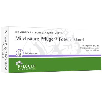 Milchsäure Pflüger Potenzakkord Inj.-Lsg.Amp. 10 St Injektionslösung