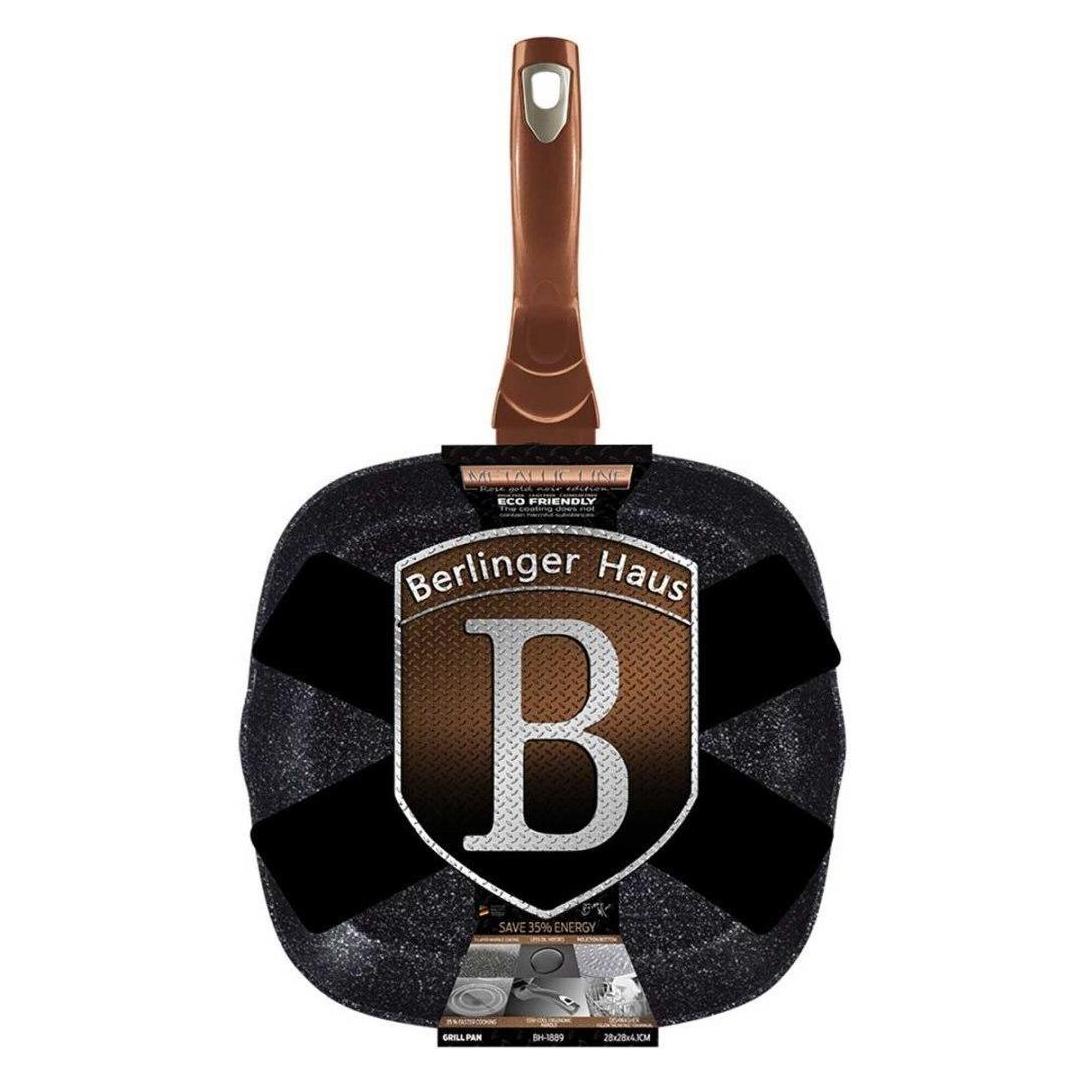 BerlingerHaus Granite pan 28 cm BH-1889 ROSE GOLD NOIR (Grillpfanne, Aluminium) (21180291)