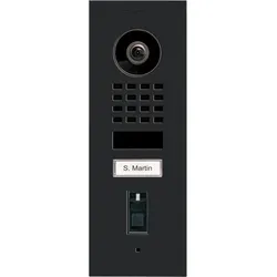 DoorBird D1101FV Fingerprint 50 Unterputz IP Video Türsprechanlage Graphitschwarz Polar Raven