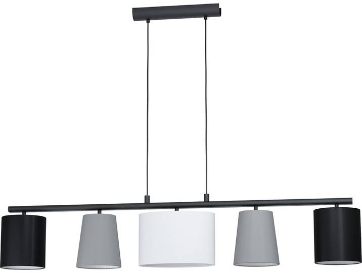 Eglo Concept de suspension en tissu Almeida 1\, noir