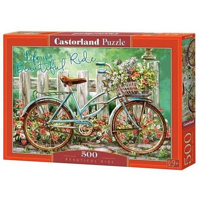 Castorland 500 Piece Jigsaw Puzzle, Beautiful Ride, Bicycle, Art Puzzle, Adult Puzzles, Castorland B-52998