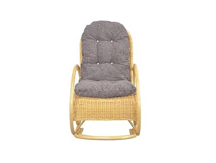 moebel direkt online Schaukelstuhl mit Kissenauflage Luisa beige