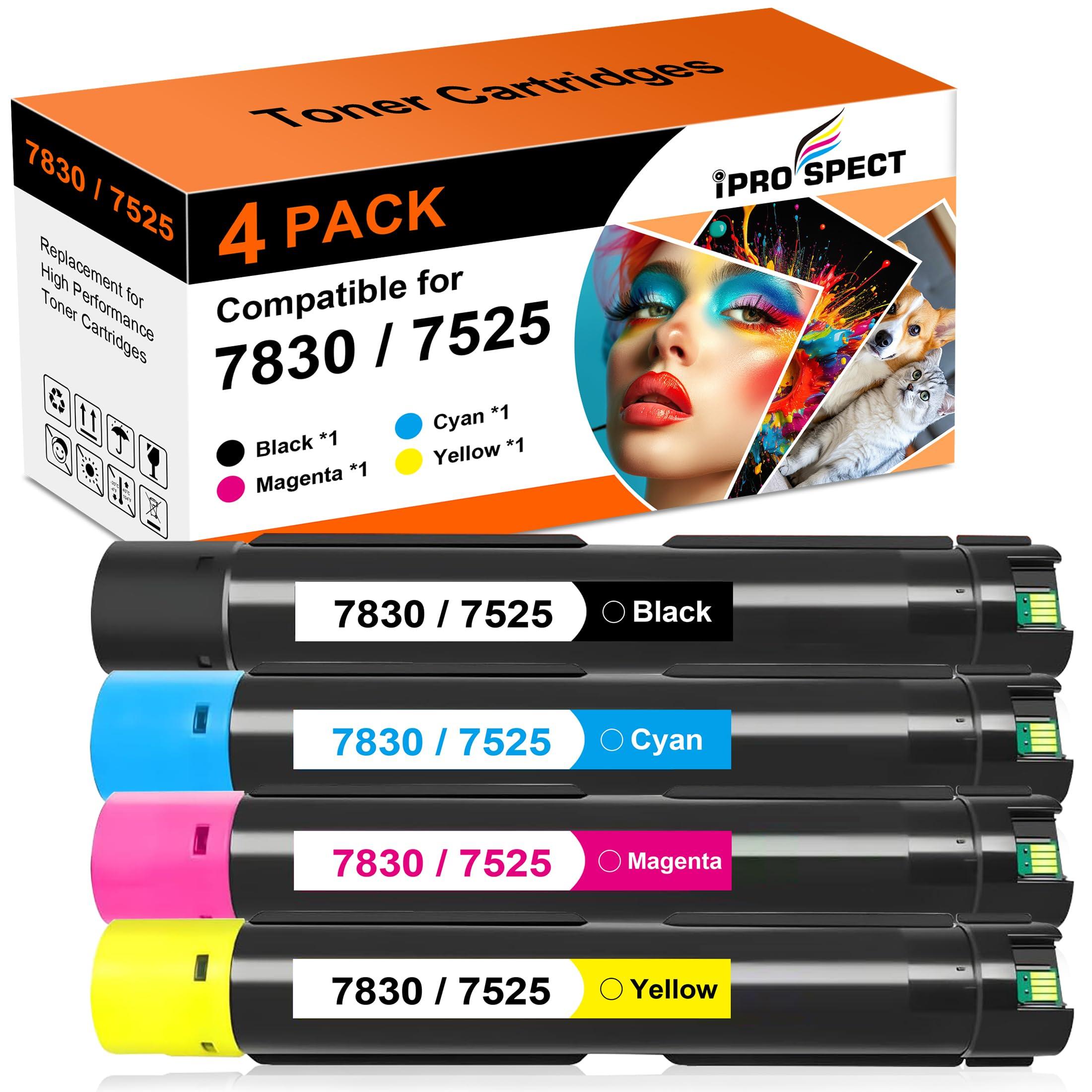 Tonerkartuschen C7830 C7525 für Xerox WorkCentre (4er-Pack, BK/C/M/Y)