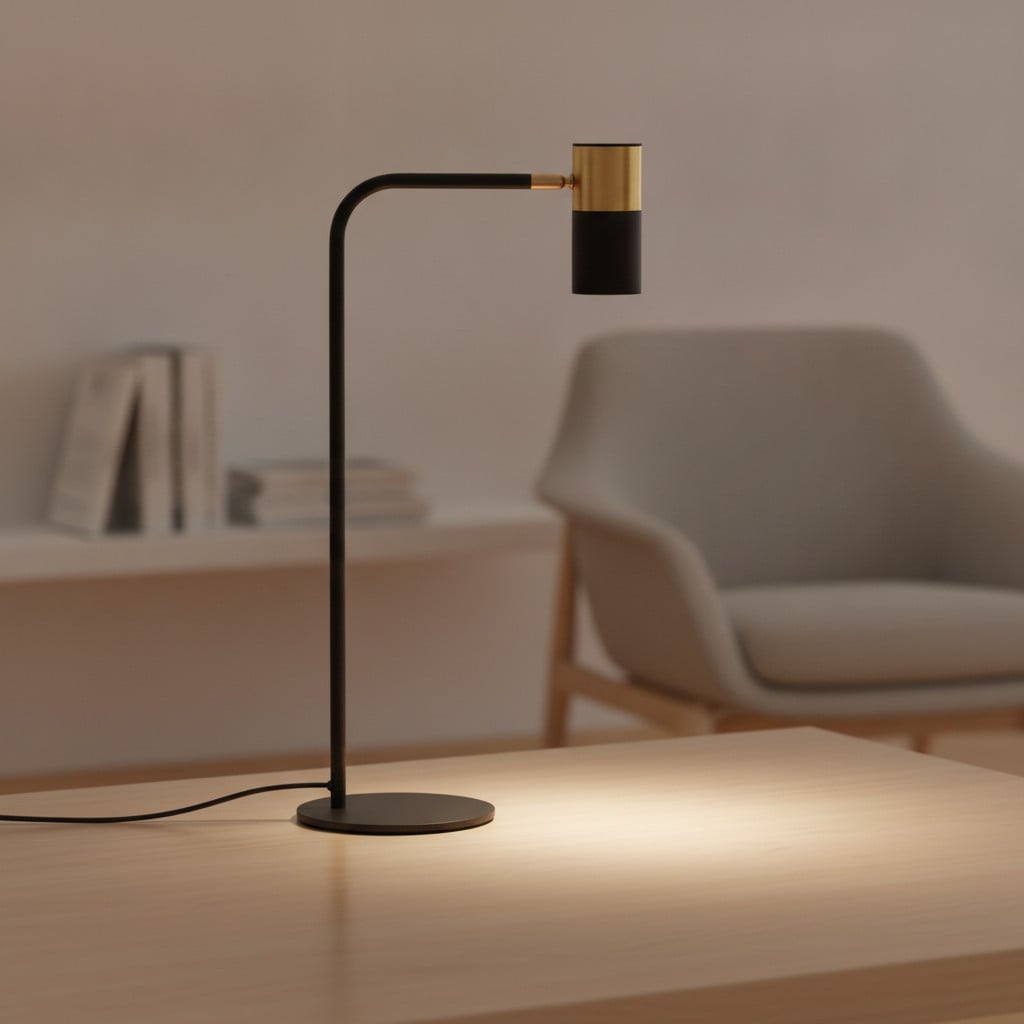 Lyora Tafellamp Pongo zwart met goud
