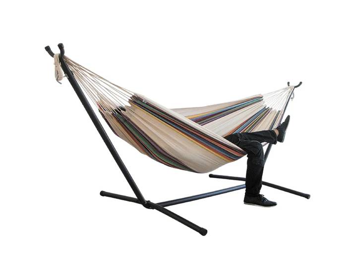 Balançoire de jardin en métal pour camping, hamac de couchage, fauteuil d'extérieur, mobilier brésilien, cocon de plage