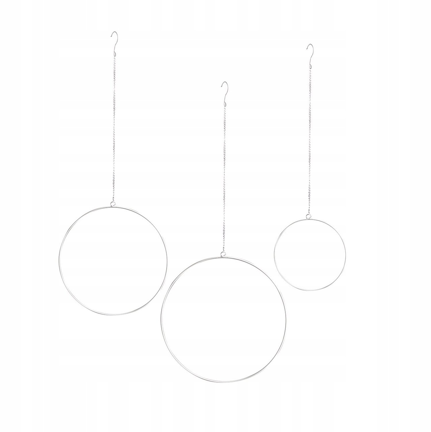 Dekoria Witte Ring Decoratie Hangend - 3 stuks