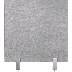 Schreibtisch-Set desktopz Klemme Farbe: grau, Größe: 50x50x2,5cm