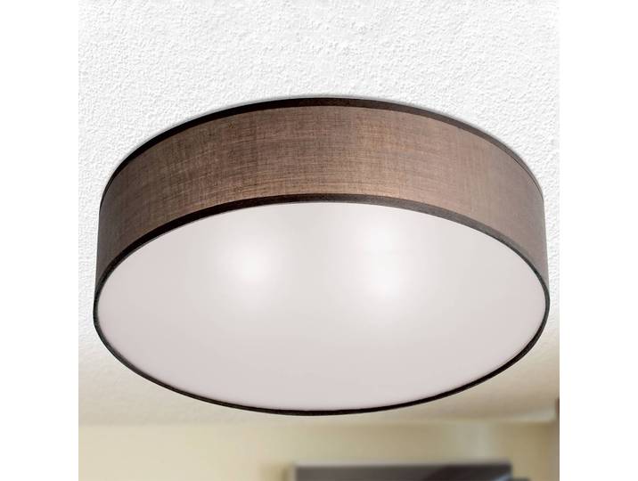 ORION Deckenlampe Seda, dimmbar, braun / rost, für Wohn- / Esszimmer, Textil / Stoff / Seide, Modern, Deckenlampe