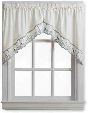 CHF Curtainworks Abby Tailored Valance and Tier Curtain Collection