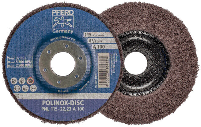 PFERD Disques abrasifs POLINOX PNL 115-22,23 A 100 (44692258)