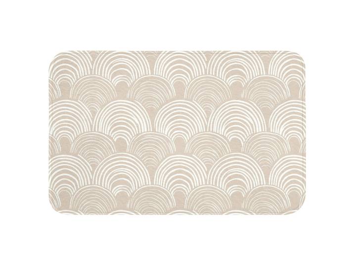 OnlyWow Badematte Wellen - Textur - Beige Badvorleger 80x50 cm, Kaschmir, Füllung: Polyurethan (Pur), Rechteckig, 80x50 cm, Heimtextilien, Badtextilien, Badematten