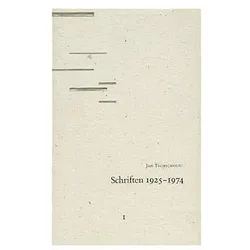 Schriften 1925 - 1947, Fachbücher von Jan Tschichold