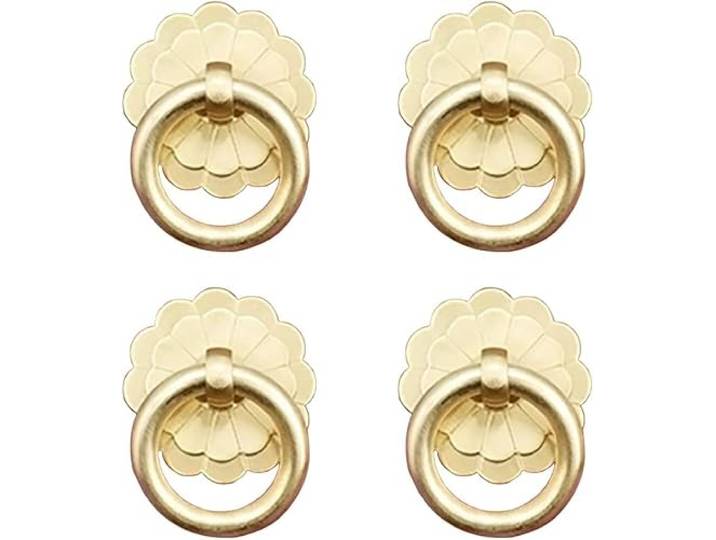 4 Stück Küchenschränke Kleiderschrank Schublade Vintage Möbel...(Gold)