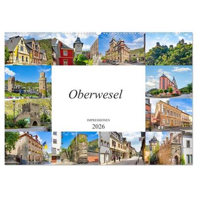Oberwesel Impressionen (Wandkalender 2026 DIN A2 quer), CALVENDO Monatskalender