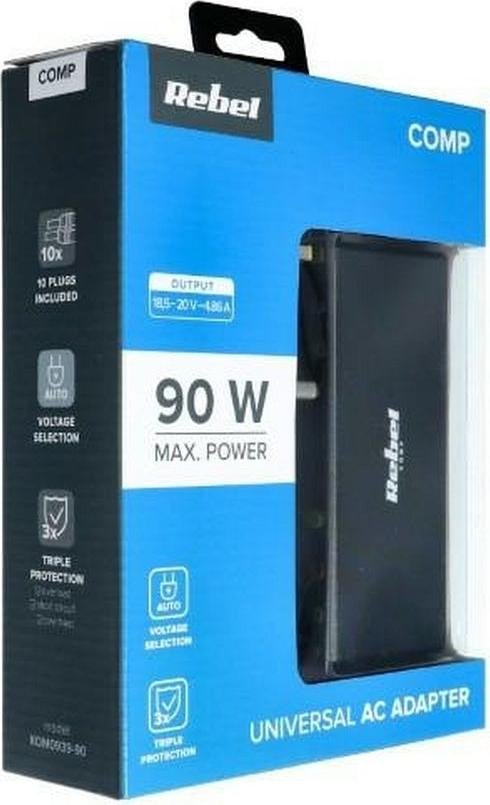 Rebel Universele voeding 90W 18-20V met automatische instelling