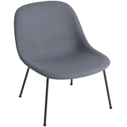 Muuto Fiber Lounge Chair, tube base, divina 154 / schwarz