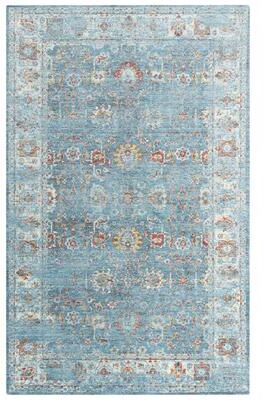 Alora Decor Infinity Collection Blue Floral Rug