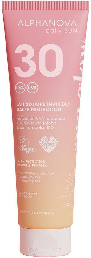 Alphanova SUN Glow Lait Spf30 150 ml Milch