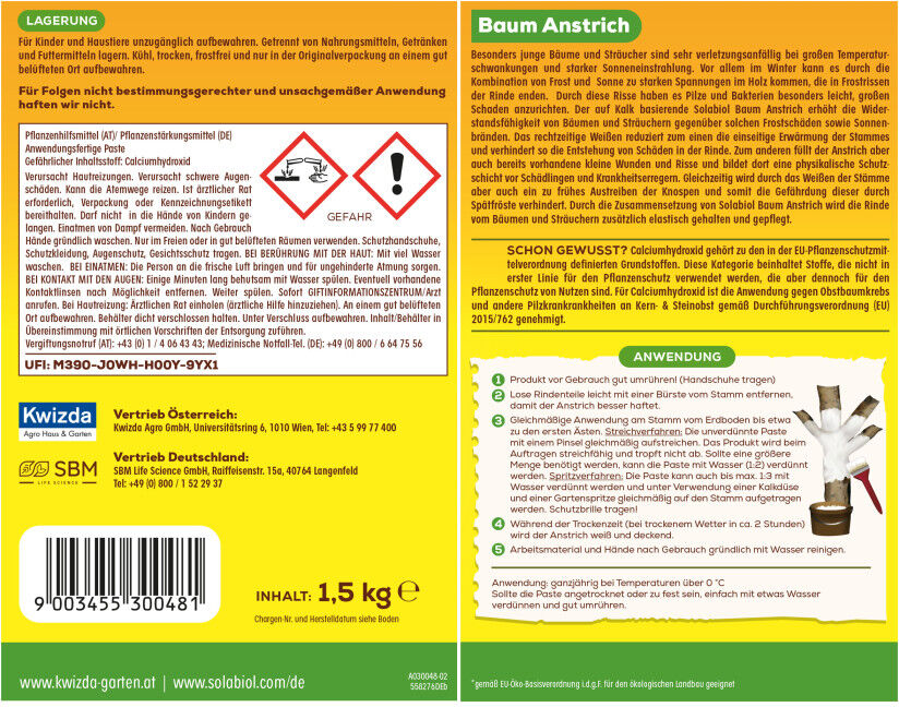 Solabiol Baum Anstrich 1,5 kg