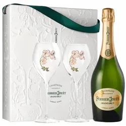 Geschenkset 2 Champagnergläser - Champagner Perrier Jouët - Grand Brut